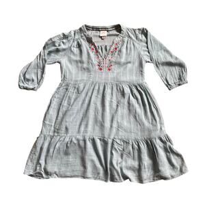 Knox Rose Blue Floral cottage style loose dress size M